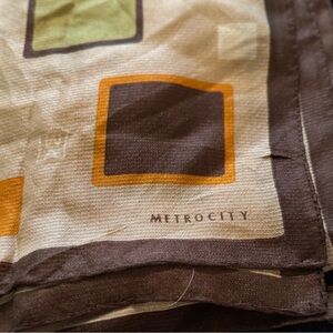 Metrocity Brown and Orange Women's Scarf